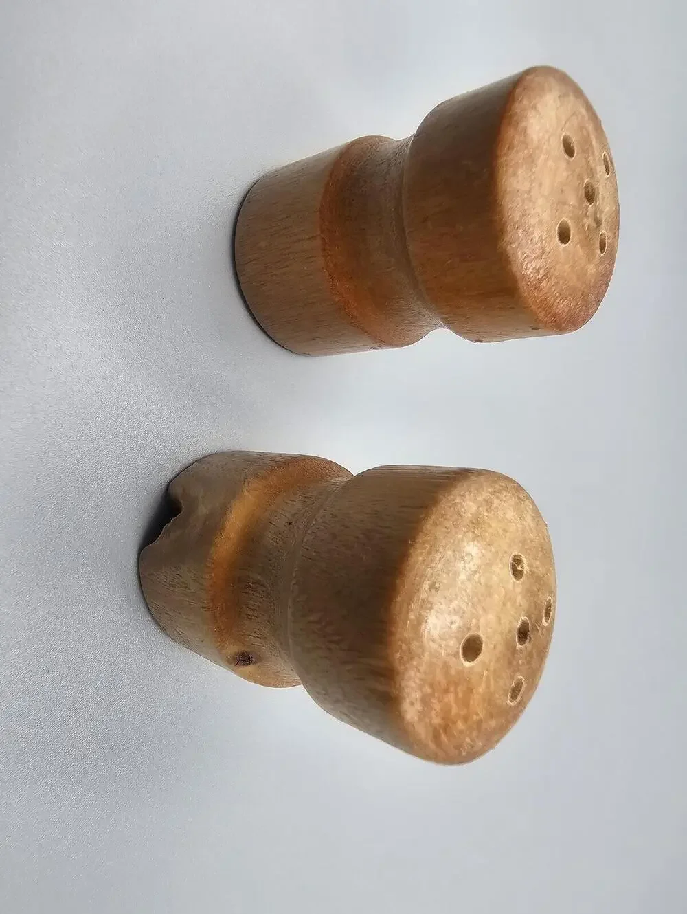 Wooden Salt and Pepper Shakers Set